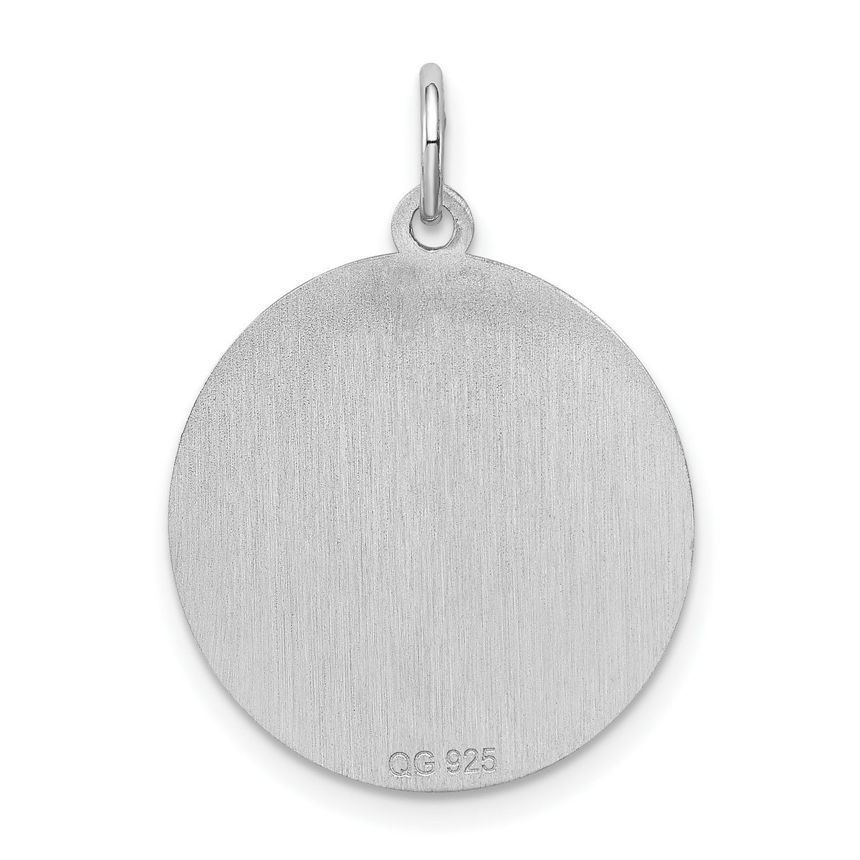 Sterling Silver Doberman Pendant with Etched Dog Silhouette, Unisex Pet Charm Jewelry