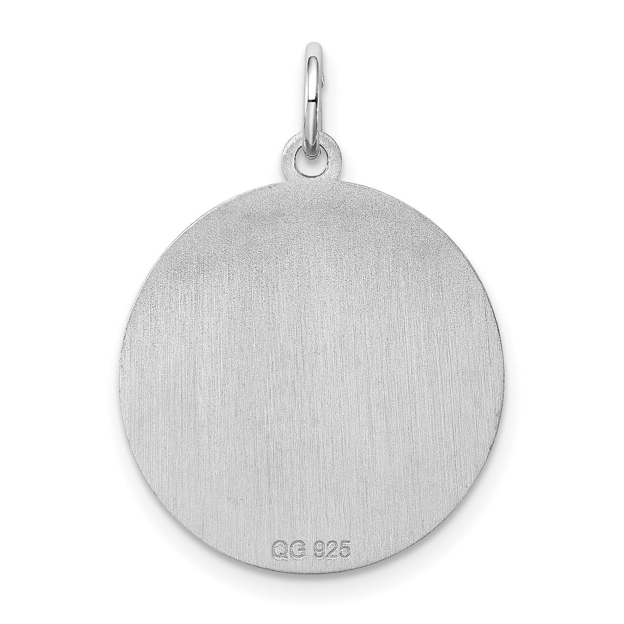 Sterling Silver Dog Pendant with German Shorthaired Pointer Silhouette and Etched Breed Name