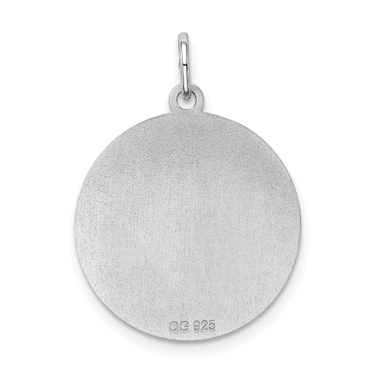 Sterling Silver Great Dane Pendant with Etched Silhouette and Text, Unisex Dog Charm