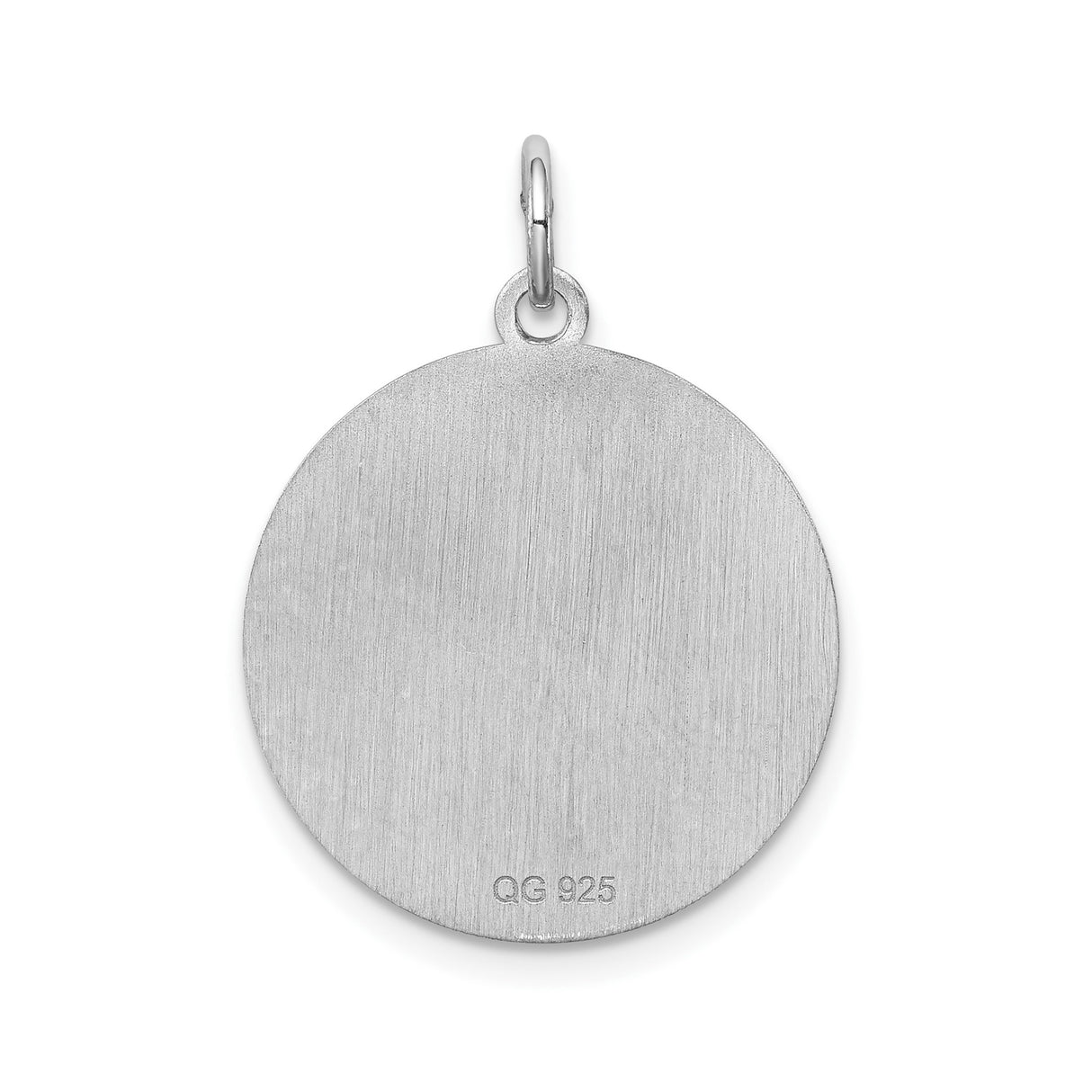 Sterling Silver Maltese Dog Pendant, Round Disc Charm, Pet Memorial Jewelry for Women or Unisex