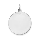 Sterling Silver Samoyed Dog Pendant with Silhouette and SAMOYEDE Inscription