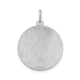 Sterling Silver Schipperke Dog Pendant with Breed Name and Silhouette Charm