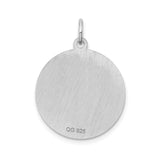 Sterling Silver Scottish Terrier Pendant, Dog Silhouette Medallion, Pet Memorial Jewelry