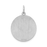 Sterling Silver St. Bernard Pendant, Dog Medallion with Loyal Canine Image, Unisex Pet Lovers Jewelry