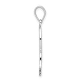 Initial R Charm Pendant in Real 925 Sterling Silver