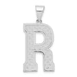 Initial R Charm Pendant in Real 925 Sterling Silver