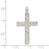 Latin Cross Charm Pendant in Real 925 Sterling Silver