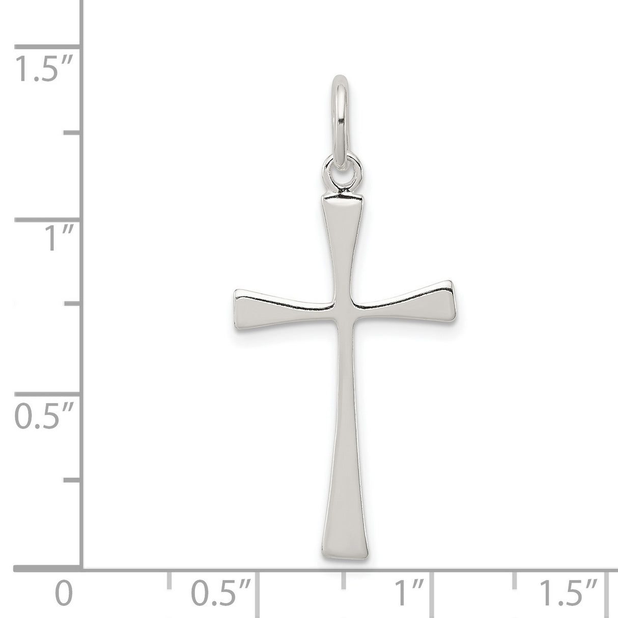 Cross Charm Pendant in Real 925 Sterling Silver