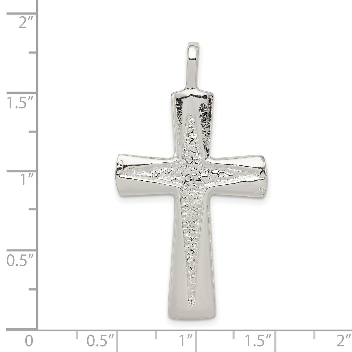 Cross Charm Pendant in Real 925 Sterling Silver