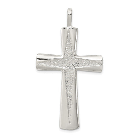 Cross Charm Pendant in Real 925 Sterling Silver