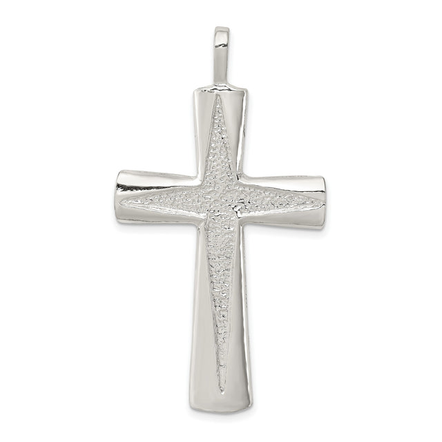 Cross Charm Pendant in Real 925 Sterling Silver