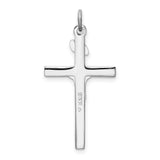 Sterling Silver Crucifix Pendant Featuring Jesus on Cross with INRI Charm