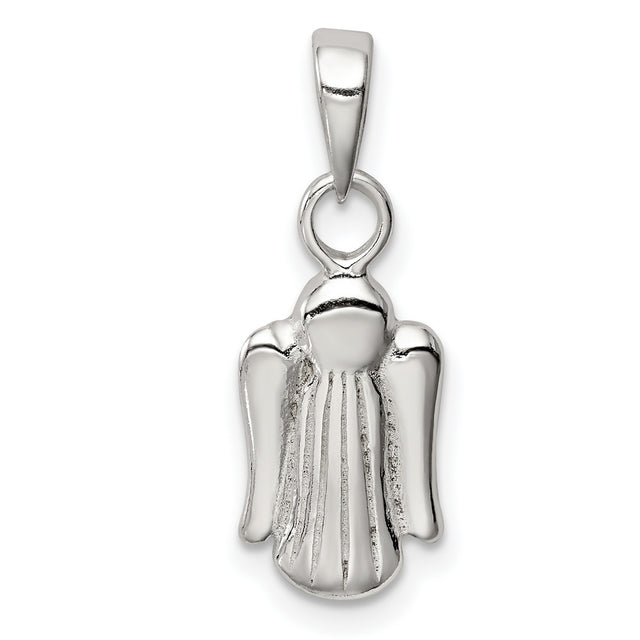 3-D Angel Charm Pendant in Real 925 Sterling Silver