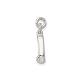 Sterling Silver Ballet Slippers Charm Pendant, Miniature Pointe Shoes for Dancers and Ballet Lovers