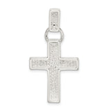 Cross Charm Pendant in Real 925 Sterling Silver