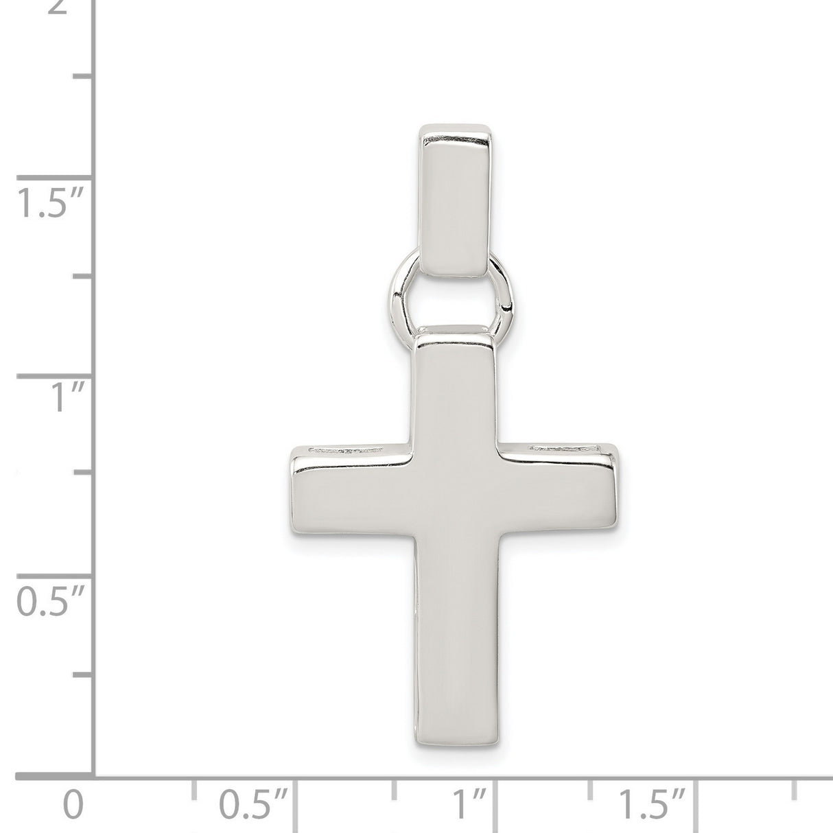 Cross Charm Pendant in Real 925 Sterling Silver