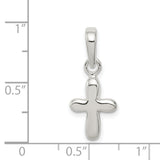 Cross Charm Pendant in Real 925 Sterling Silver