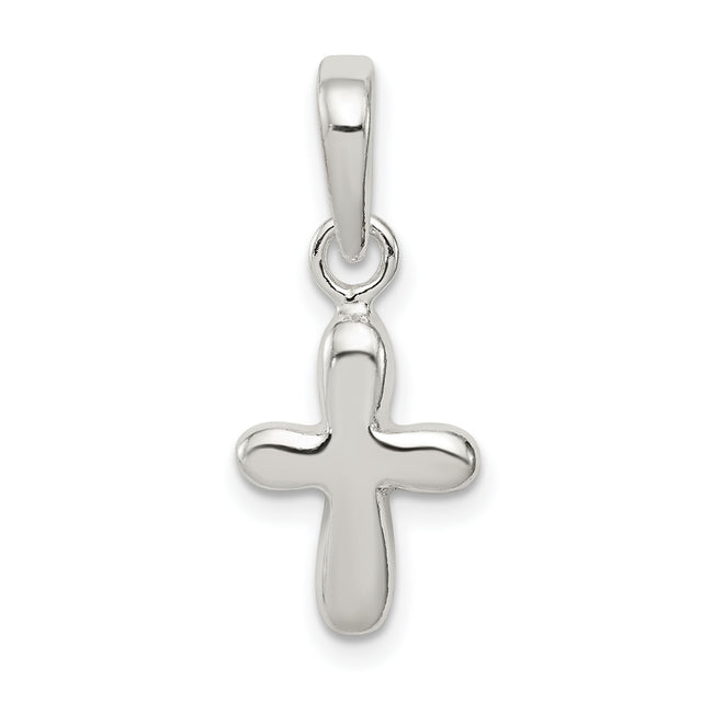 Cross Charm Pendant in Real 925 Sterling Silver