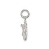 Sterling Silver Anchor Cross Pendant with Twisted Rope Detail, Nautical and Religious Theme