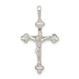 Sterling Silver Crucifix Cross Pendant with Mid Relief Jesus Figure Design