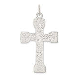 Sterling Silver Crucifix Pendant with Dimensional Latin Cross and Christ Figure Religious Design