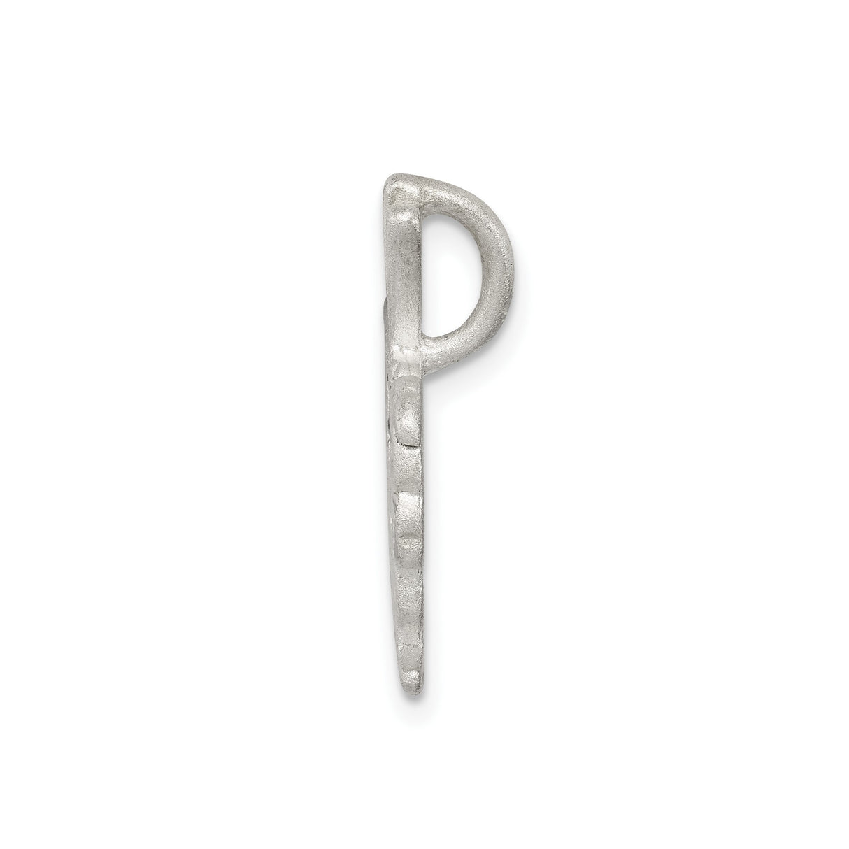 Sterling Silver Heart Pendant with Daughter Message, Symbolizing Love and Family Bond