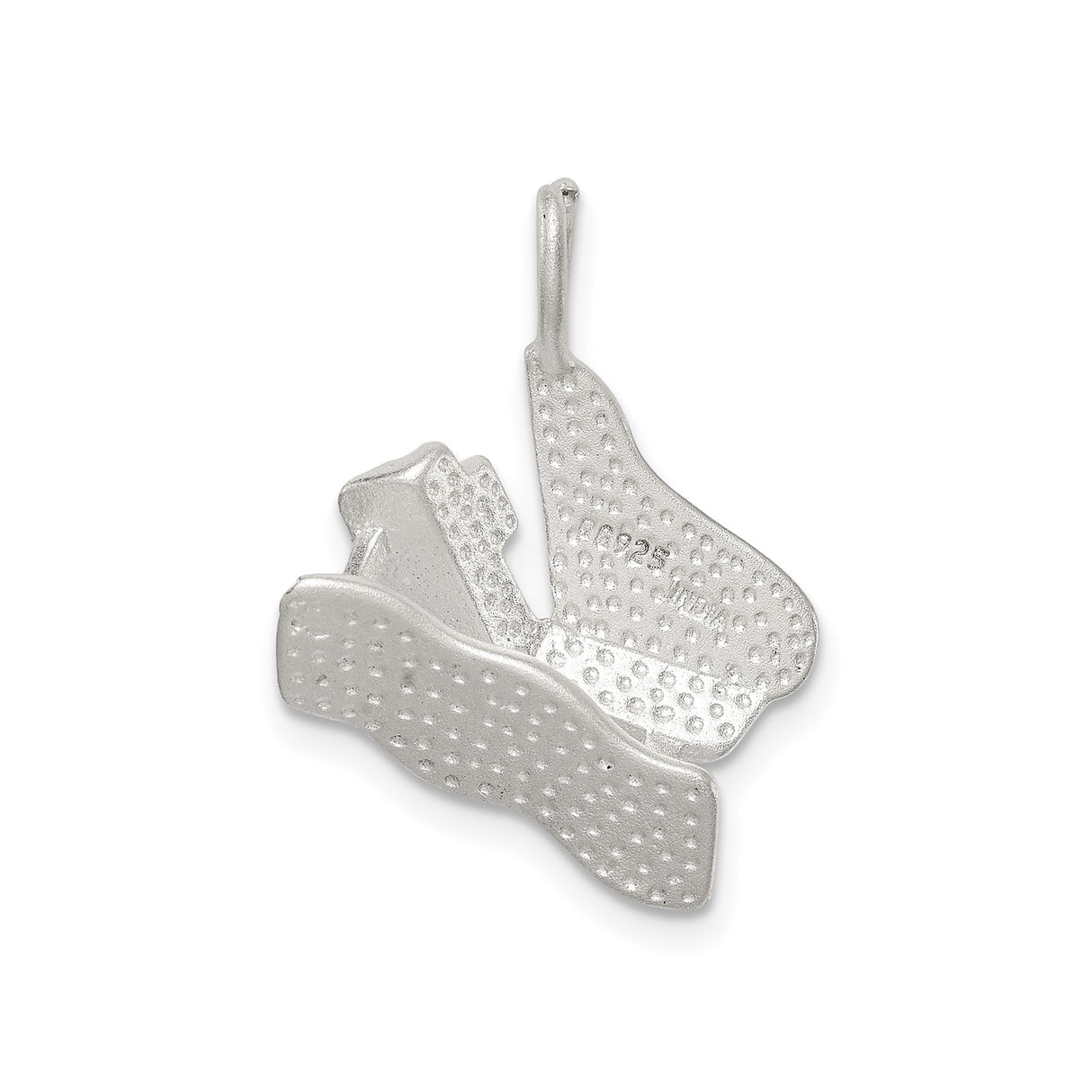 Sterling Silver Grand Piano Pendant, Sculpted Baby Grand Charm for Musicians or Pianists