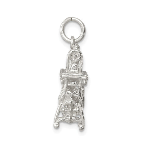 Sterling Silver Sewing Machine Pendant, Vintage Treadle Design Craft Charm