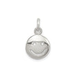 Sterling Silver Smiley Face Pendant with Cutout Design, Fun Emoji Theme