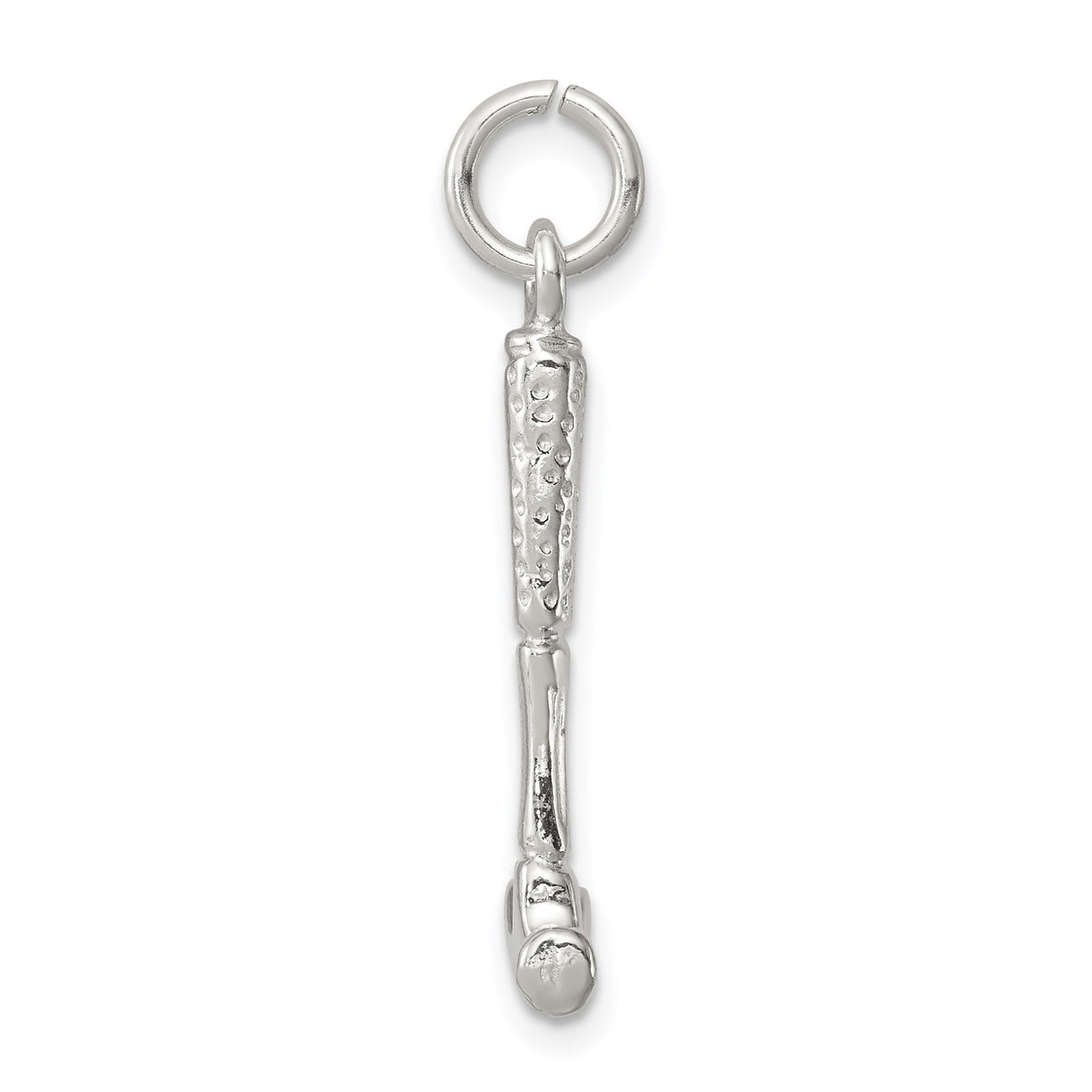 Sterling Silver Hammer Charm Pendant, Claw Hammer Design, DIY Tool Theme Jewelry