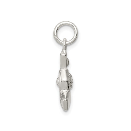 Sterling Silver Whistle Pendant with Realistic Detail, Sports Leadership Theme
