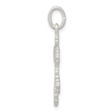 Sterling Silver Snowflake Pendant, Detailed Seasonal Design for Women