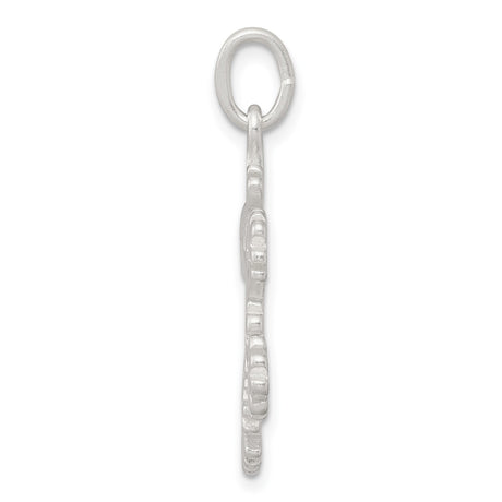 Sterling Silver Snowflake Pendant, Detailed Seasonal Design for Women