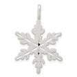 Sterling Silver Snowflake Pendant with Cutout Design for Women, Winter Nature Theme