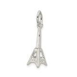 Sterling Silver Electric Guitar Pendant, V Style Rock Jewelry Charm for Music Lovers