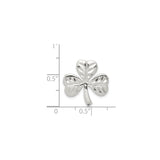 Sterling Silver Shamrock Pendant with Three-Leaf Clover and Celtic Design