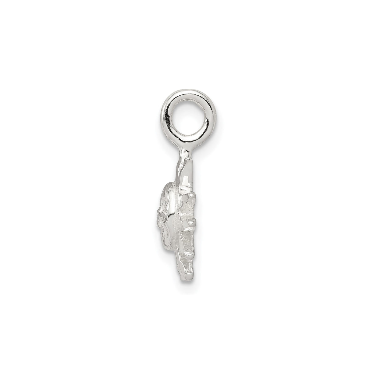 Sterling Silver Sun Face Pendant, Smiling Sun with Stylized Rays, Boho Celestial Charm