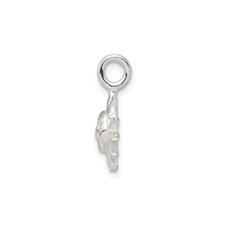 Sterling Silver Sun Face Pendant, Smiling Sun with Stylized Rays, Boho Celestial Charm