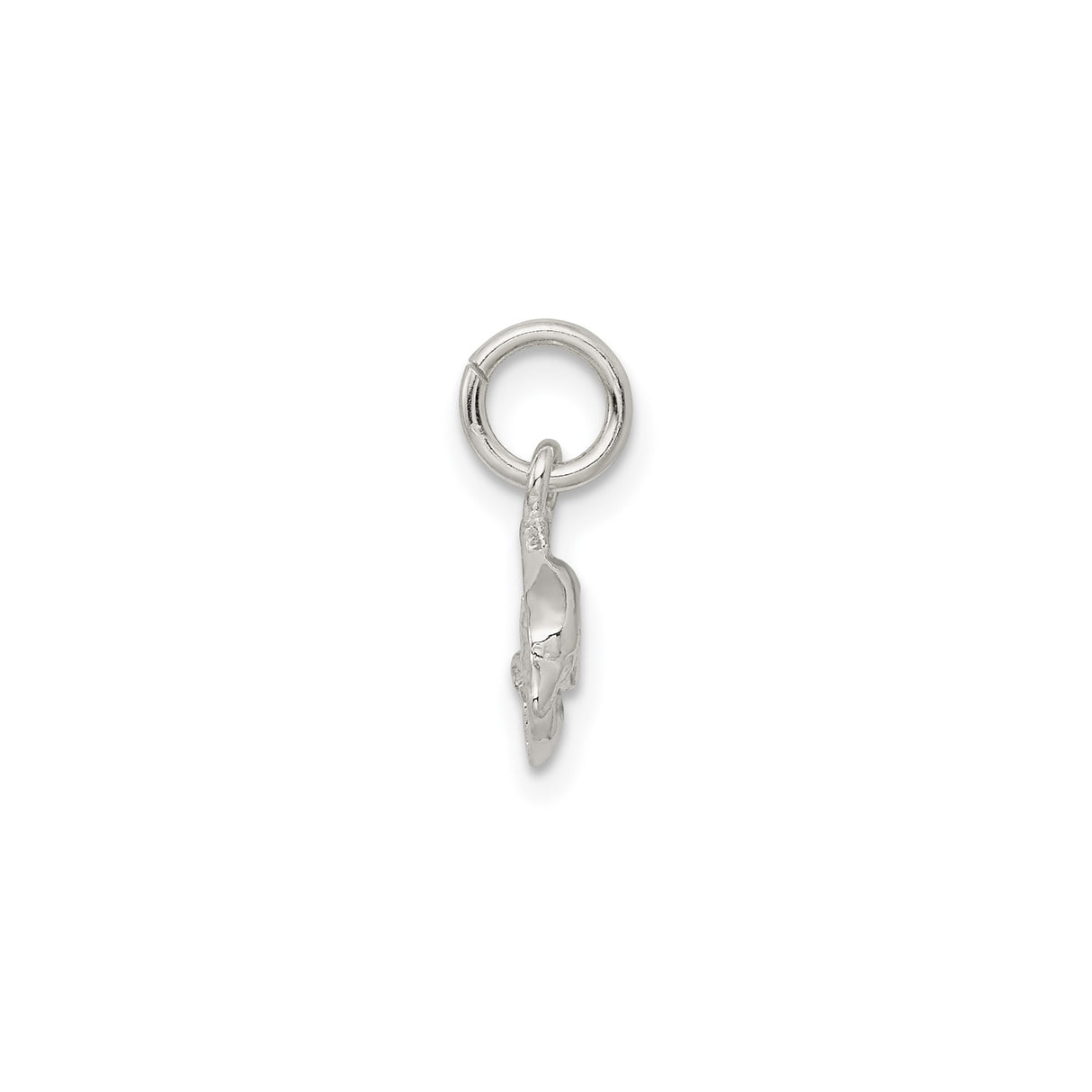Sterling Silver Dolphin Pendant with Jumping Dolphin Design, Nautical Ocean Theme Jewelry