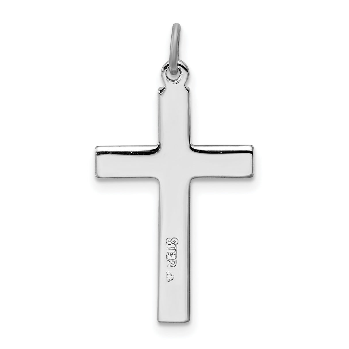 Cross Charm Pendant in Real 925 Sterling Silver