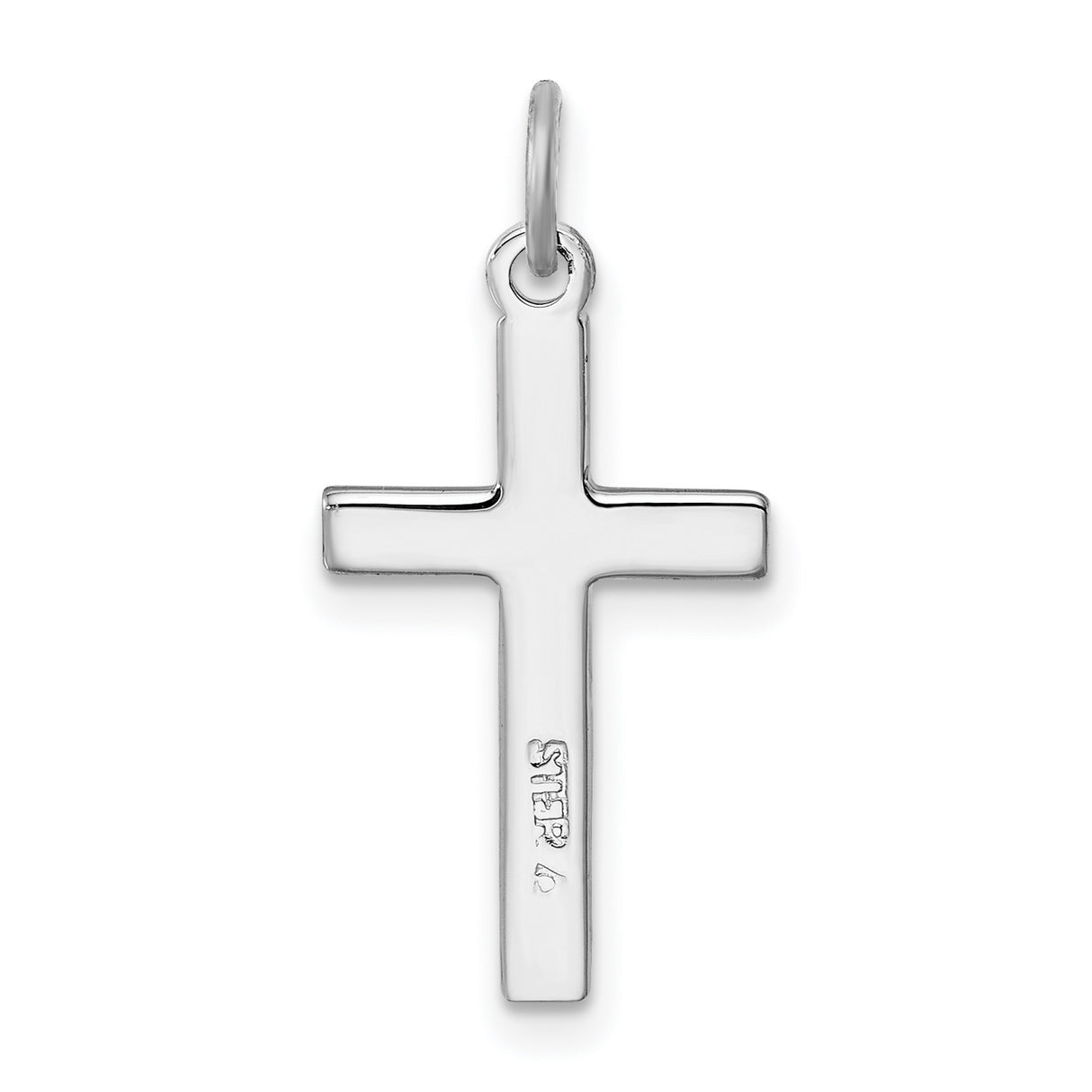 Heart Cross Charm Pendant in Real 925 Sterling Silver