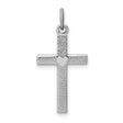 Heart Cross Charm Pendant in Real 925 Sterling Silver