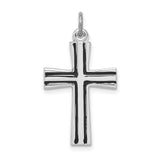 Enameled Latin Cross Charm Pendant in Real 925 Sterling Silver