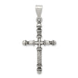 Antiqued Cross Charm Pendant in Real 925 Sterling Silver