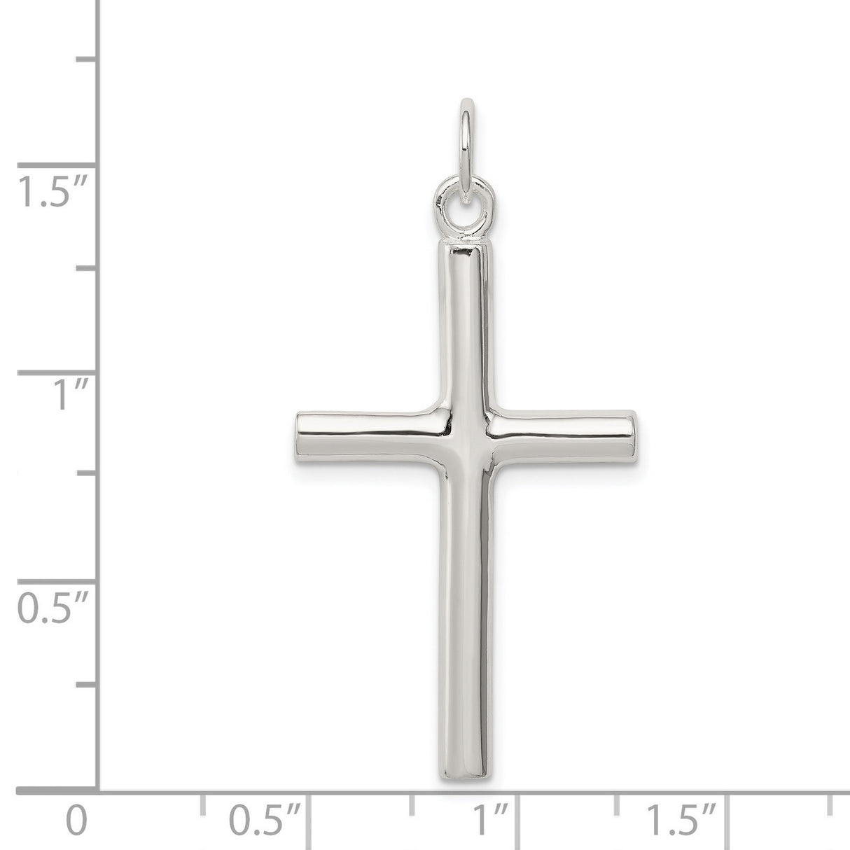 Latin Cross Charm Pendant in Real 925 Sterling Silver