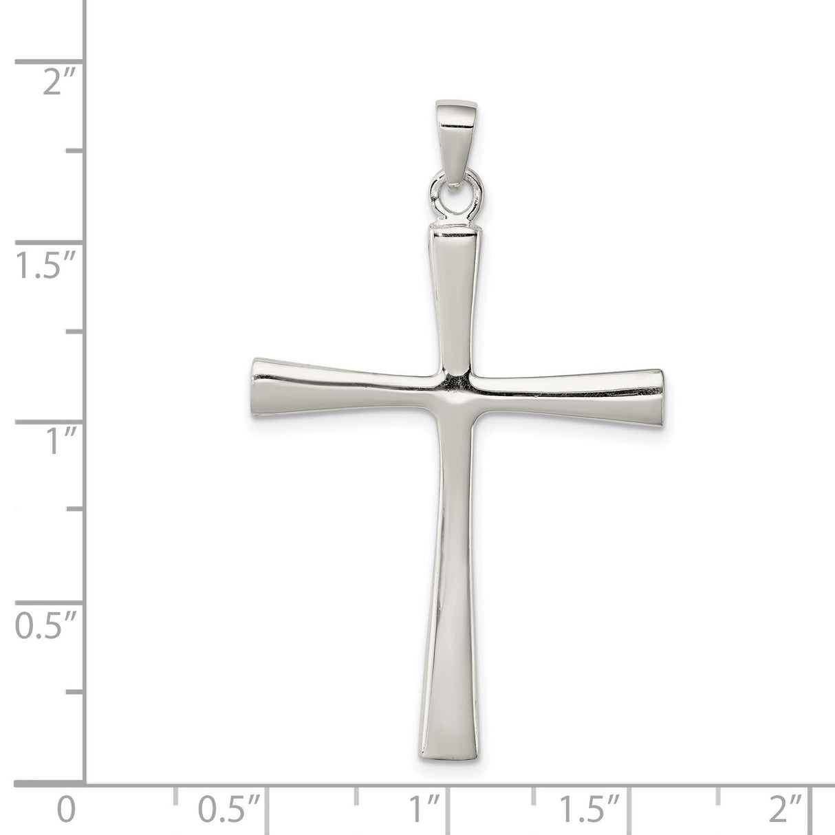 Cross Charm Pendant in Real 925 Sterling Silver