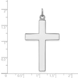 Cross Lord''s Prayer Charm Pendant in Real 925 Sterling Silver