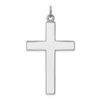 Cross Lord''s Prayer Charm Pendant in Real 925 Sterling Silver