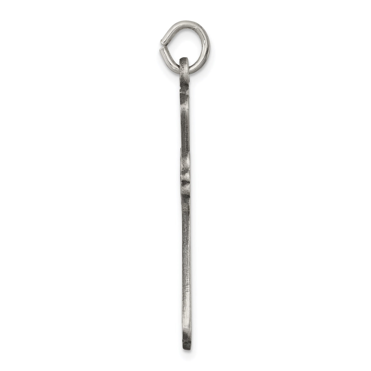 Sterling Silver Cross Pendant with Antique Finish, Baroque Gothic Style for Men and Women