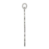 Budded IC XC Eastern Orthodox Cross Charm Pendant in Real 925 Sterling Silver